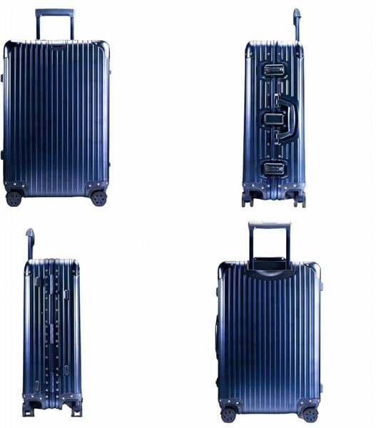 スーツケース キャリーケース キャリーバッグ オールアルミ合金ボディ 機内持ち込み 2泊3日 軽量アルミ製 シルバー ハードシェル 超軽量 