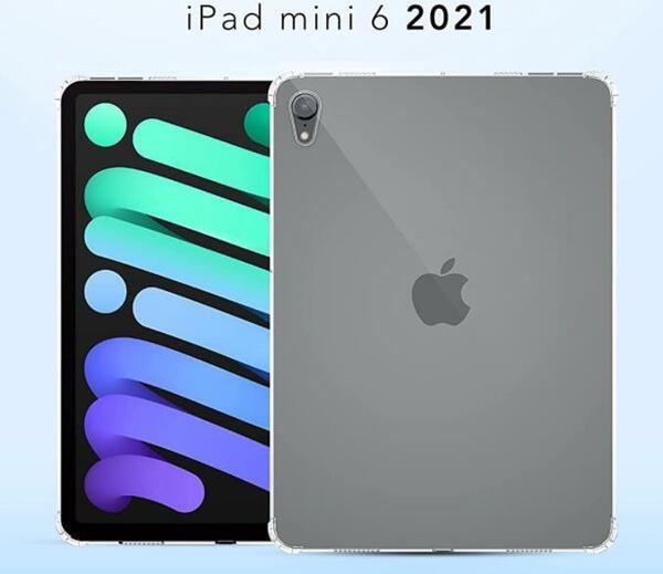 クリアケースセット ipad mini 6 保護 ガラス 保護フィルム シリコン ケース カバー ショック軽減 iPad Mini6 A2567 A2568 mini6
