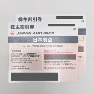 【11996】番号通知可 最新 JAL 株主割引券 2025年11月30日期限 グレー 2枚 日本航空 優待券 航空券 搭乗券 チケット 飛行機