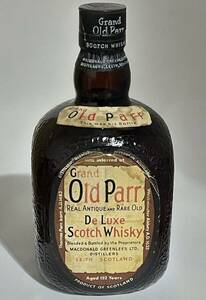 ○【未開栓】Grand Old Parr Deluxe Scotch Whisky グランド オールドパー デラックス 古酒 お酒 スコッチ ウイスキー　1円〜