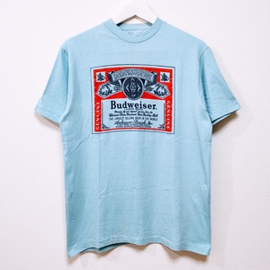 即決M 80s バドワイザー Budweiser ヘインズ Hanes Tシャツ VINTAGE USA製