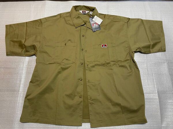 【新品・未使用】BEN DAVIS 半袖シャツ ベンデイビス ビッグシルエット ワークシャツ ゴリラタグ 半袖 ビッグシャツ