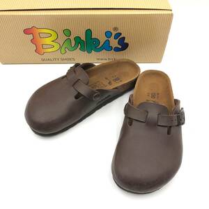 □Birki's サンダル 19cm こげ茶 ビルキー キッズ BIRKENSTOCK BOSTON クロッグサンダル 複数落札同梱OK B240605-6