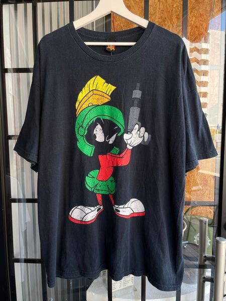 90s 古着 LOONY TUNES 半袖 ルーニーテューンズ マービン・ザ・マーシャン Marvin the Martian