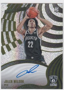 JALEN WILSON (NETS) RC! 2023-24 PANINI REVOLUTION BASKETBALL ROOKIE AUTO AUTOGRAPH ON CARD 直書き!