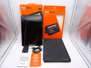 HE-672◆Wi-Fiモデル Fire HD 10 第11世代 32GB T76N2B 2017年モデル ブラック 中古品