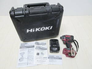 HE-678◆HiKOKI ハイコーキ コードレスインパクトドライバ 36V WH 36DC 中古品