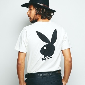 即決 新品 ヒステリックグラマー HYSTERIC GLAMOUR × PLAYBOY ガールプリント Tシャツ Mサイズの画像2