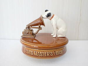 1 иен ~ товары долгосрочного хранения Victor кусачки собака керамика производства музыкальная шкатулка Richard *k Raider man .. ate Lee n с коробкой Showa Retro подлинная вещь 