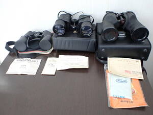 1 jpy ~ NIKON Nikon binoculars 70×50 7.3° Eagle Crown 12×50 L e masculine 20×50 case attaching 3 piece set 