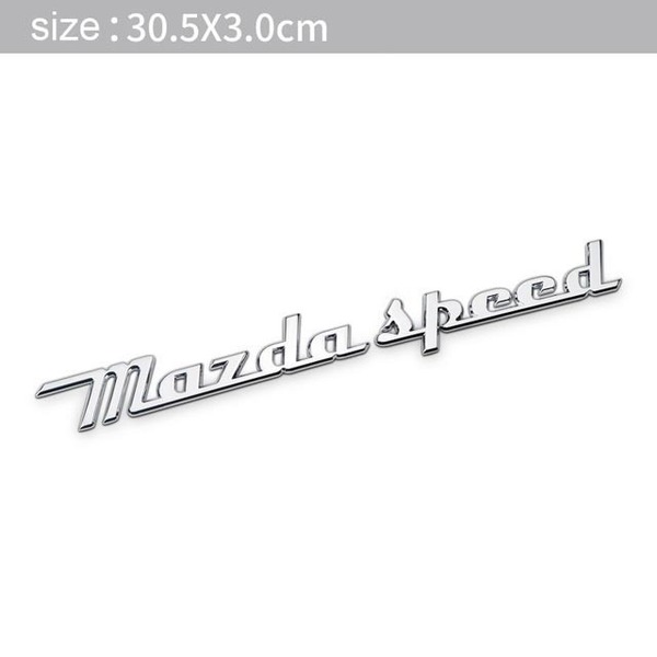 【送料込み】MAZDASPEED (マツダスピード) 3D シルバー メタル レトロ エンブレム A ステッカー マツダ CX3 CX5 CX8 RX7 アクセラ デミオ