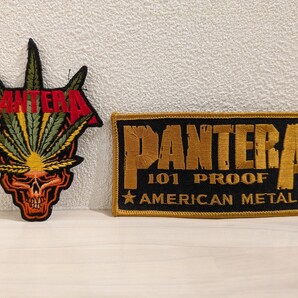 90s PANTERA ワッペン 2枚セット 超希少 パンテラ 送料無料 刺繍ワッペン Phil Anselmo /(検)down DAMAGEPLAN