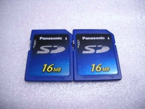 Panasonic　SDカード　16MB　2枚　