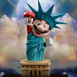  Liberty Mario figure free woman god 