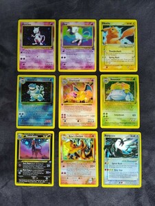 ポケモンカード 英語版 ピカチュウ リザードン ミュウツー Pikachu Charizard Rayquaza 9枚 Pokemon Cards eカード 海外 PSA Base