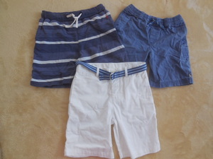 vUSEDv Ralph Lauren vPOLOv shorts v7 -years old v size 130v blue & white v3 pieces set v