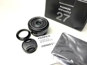 富士フイルム(FUJIFILM) 単焦点広角レンズ XF27mmF2.8 B ブラック