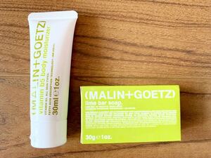 *MALIN+GOETZ marine * and *gotsu* lime bar & vitamin B5*ru Meridian soul * hotel amenity 2 point set * lotion soap 