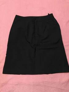 *C rank *[ used ]Hinack_7 number _ pleated skirt HCS0611/ high nak/ check pattern / charcoal gray / lovely company office work clothes / stylish OL uniform 