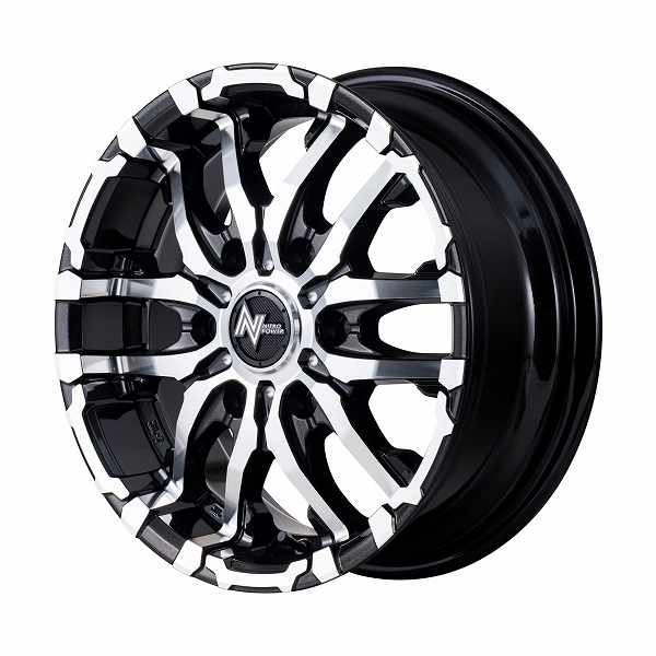 MID NITRO POWER M26 CROSS FANG ホイール ブラックメタリック/ミラーカット 17インチ×6.5J+48 6H139 国産車 入数:1台分(4本)
