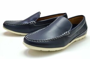  новый товар ma гонг s L Greco ER1219 темно-синий 27cm мужской туфли без застежки обувь мужской deck shoes джентльмен обувь легкий широкий madras el greco обувь 