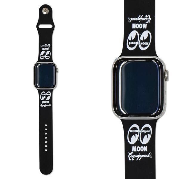 MOON Equipped Lサイズ 長さ 14/9.5cm 幅 2.2cm Apple Watch バンド mooneyes ムーンアイズ バンドのみ アップルウォッチ シリコン