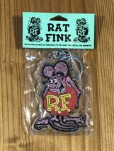 Rat Fink クリア 120円発送可 キーリング キーホルダー ラットフィンク ピンク プラスチック製 mooneyes ムーンアイズ_画像1