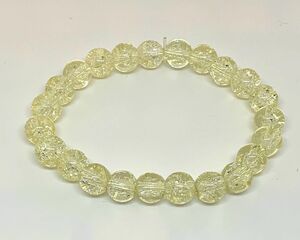 [Premio Fortuna] crystal bracele kind honey yellow. crash ice bracele 8 millimeter . inside diameter approximately 16 centimeter 0155