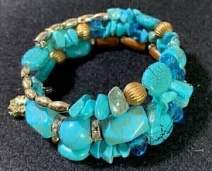[Premio Fortuna] turquoise 3 ream bracele large small. turquoise . great number use approximately 30 gram 15 centimeter ~17 centimeter till 5050440