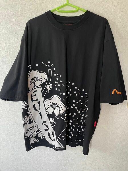 EVISU 半袖Tシャツ　黒　サイズXL