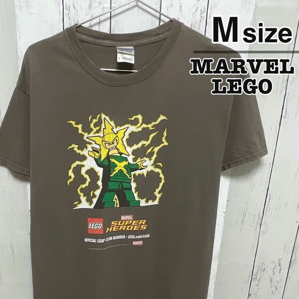 LEGO　MARVEL　Tシャツ　グレー　スパイダーマン　エレクトロ　USA古着