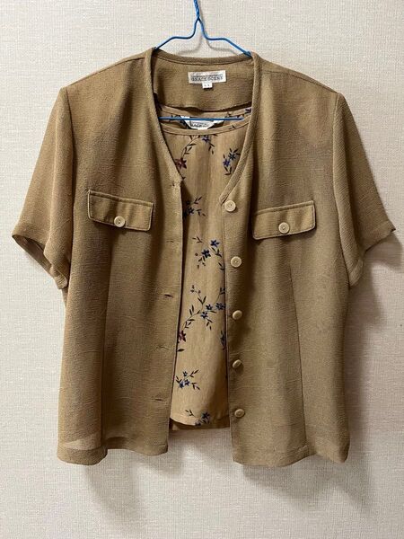 アンサンブル 半袖ブラウス、タンクトップセット(値下げ)