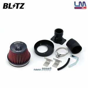 BLITZ ブリッツ サスパワー コアタイプLM レッド エアクリーナー フィット GE8 H19.10～H25.9 L15A MT/CVT 59109