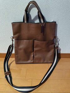 【超美品】 コーチ 2way トートバッグ　ビジネス レザー