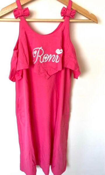 新品 RONI ロニィ ワンピース ピンク リボン 子供服 140cm ML