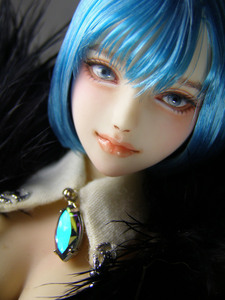 Art hand Auction ★=My beloved daughter=1/6 custom head (Obitsu 01 Whitey) Ruri★, doll, Character Doll, Custom Doll, parts