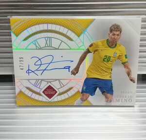 フィルミーノ 直書きサイン Panini national treasures on card auto ブラジル代表 リヴァプール liverpool Topps EPOCH Futera Firmino 