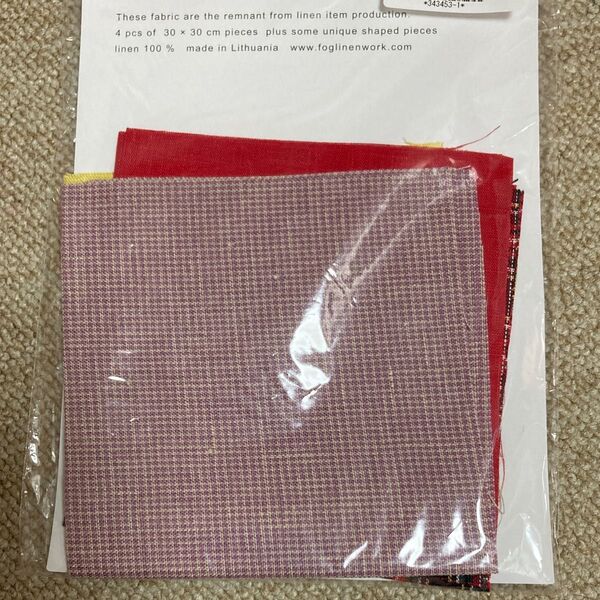 fog 大判はぎれセット check&stripe