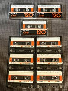 ソニー 使用済 カセットテープ SONY CHF 120分×9本