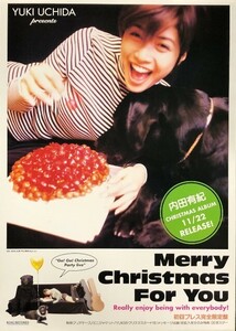 ☆内田有紀 B2 告知 ポスター 「Merry Christmas For You」 未使用