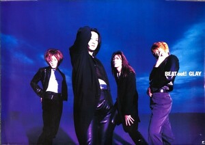 ☆GLAY グレイ B2 先着購入特典 ポスター 「BEAT out!」 未使用