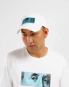 BA68)HUDSON NYC OUTERWEAR BLUE FACE Tシャツ半袖＆キャップ(H1052803)白/ハドソンアウターウエアー/S/2XL/3XL/USサイズ