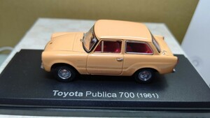 スケール 1/43 Toyota Publica 700 1961年 ！ トヨタ パプリカ！ 国産名車コレクション！