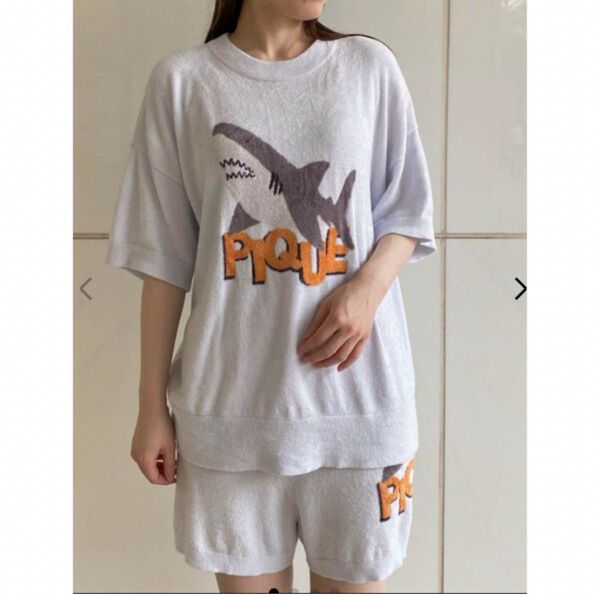 【COOL】シャークジャガードプルオーバー&ショートパンツSET