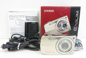 16869 上606-006　カメラ　EX-Z2300　EXILIM　CASIO カシオ　本体 充電器　ゴールド色　デジカメ　中古品　ヤ60