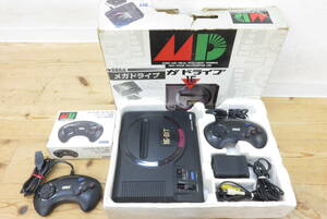 16872 on 605-432 game machine Mega Drive HAA-2510 SEGA Sega MEGA DRIVE body controller Showa Retro secondhand goods ya100