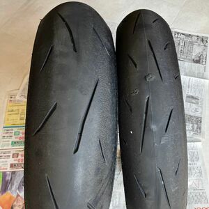 ④ダンロップ CBR250RR DUNLOP α13sp 110/70 150/60 ハイグリップタイヤ バリ山 前後セット