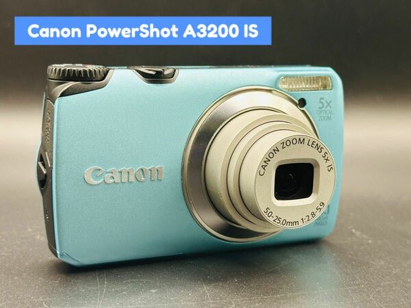 【希少品】 Canon PowerShot A3200 IS ブルー 動作品