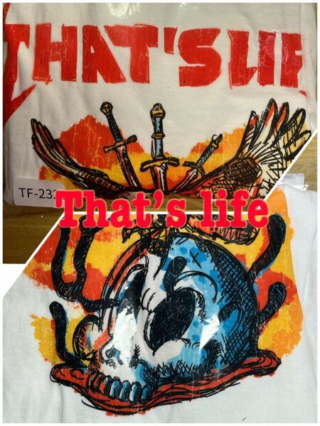 That's life 半袖TシャツXLサイズ 白 定価 ¥5,480Vintage Style Bird / White