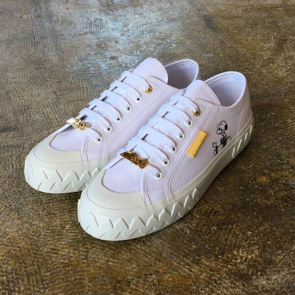 38 (24.0cm) | SUPERGA スペルガ 2630 SNOOPY スヌーピー 限定モデル 白 コットン コラボモデル PEANUTS チャーム (新品)(即決)(正規品)